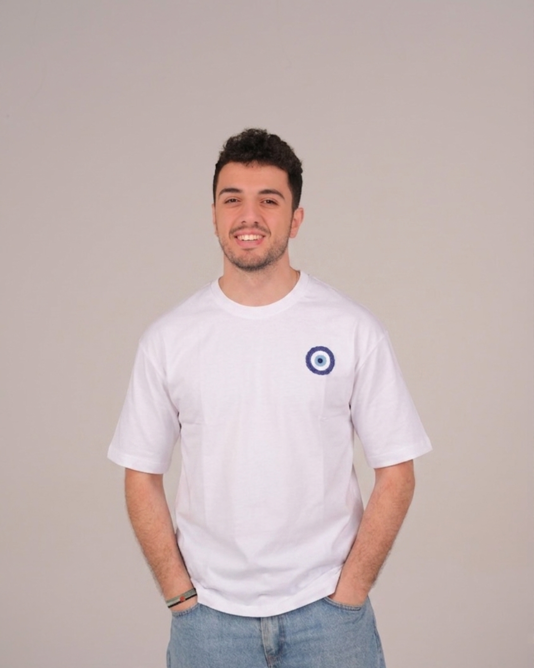 Evil Eye T-shirt in White