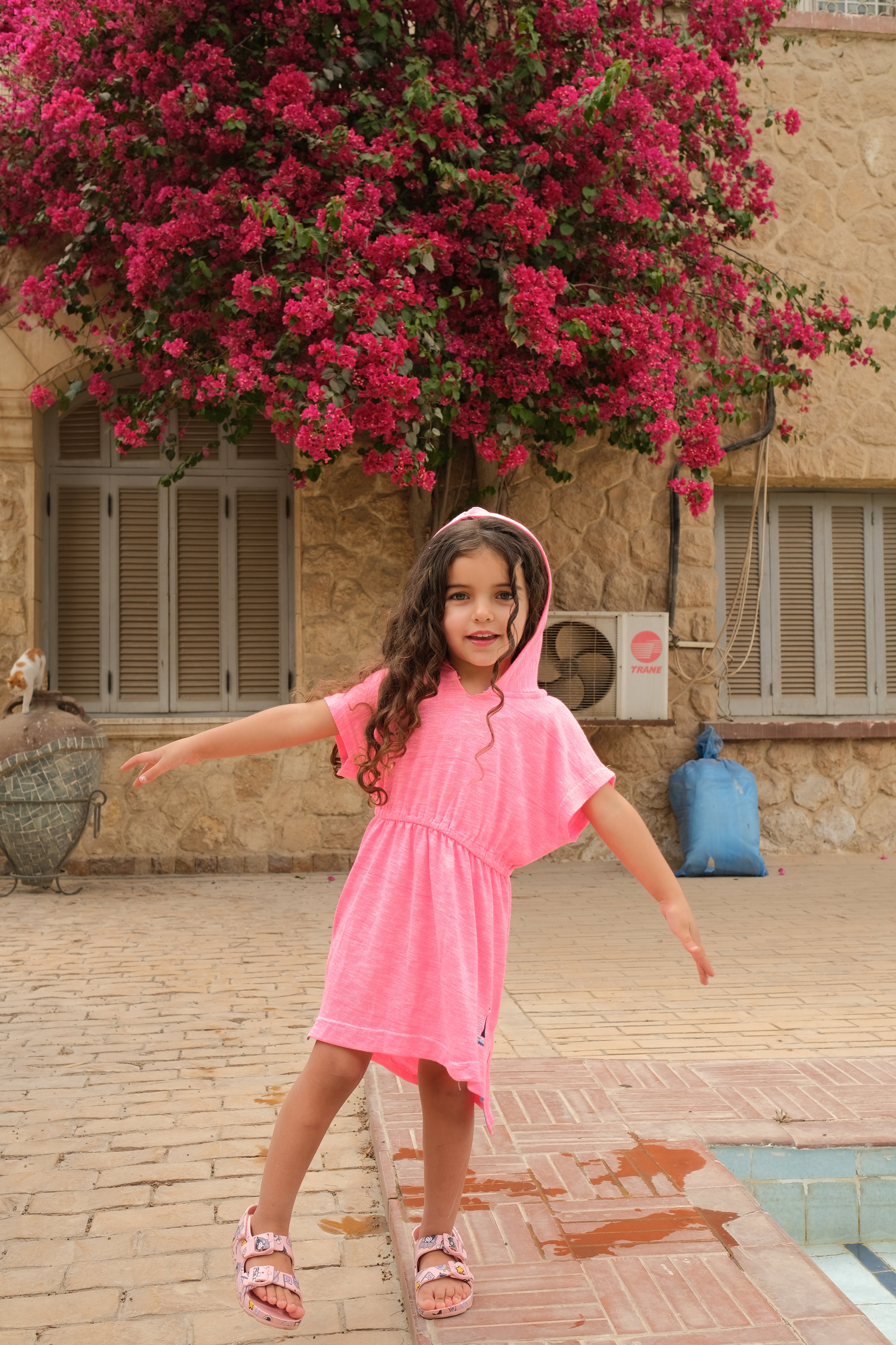 Pink beach dress
