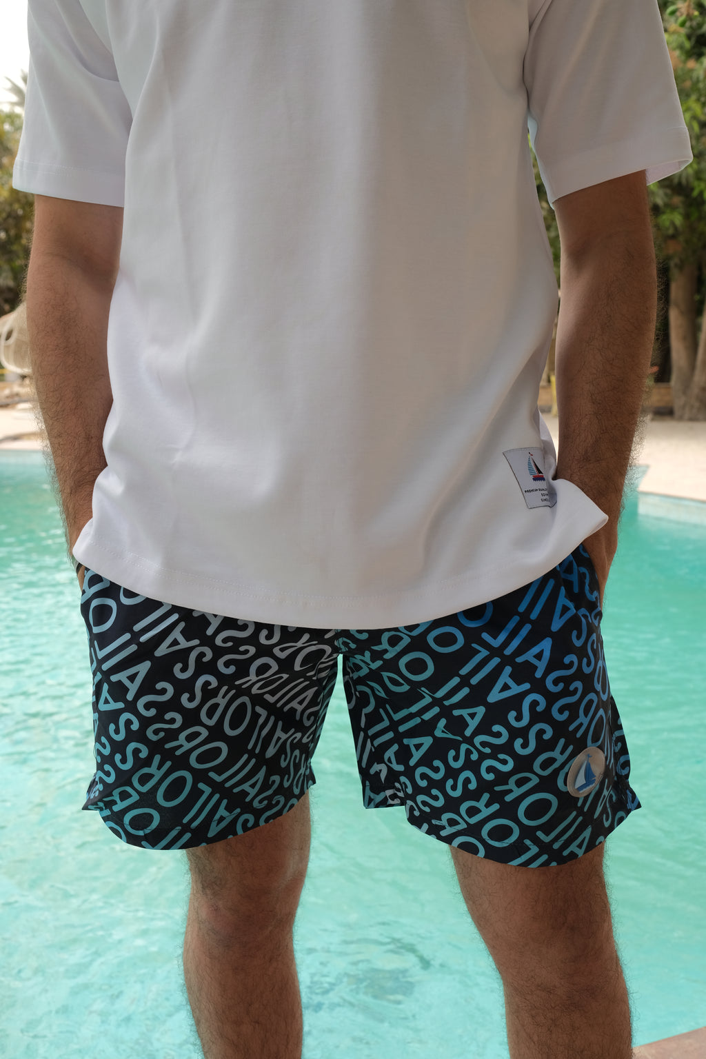 Sailors swim shorts