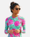 Flowery Swimming Top